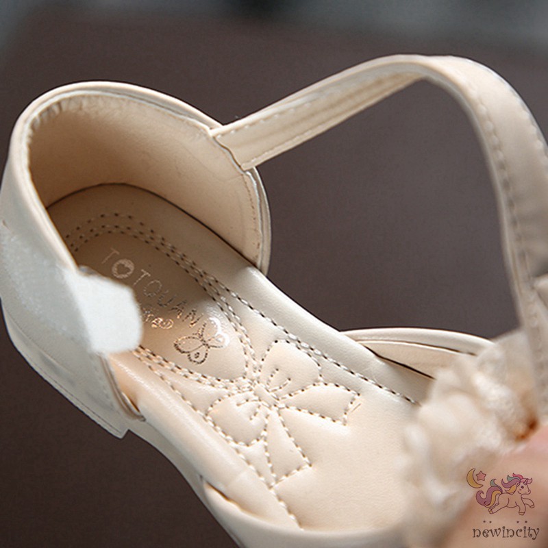 Giày sandal đính hoa phong cách Hàn Quốc thời trang mùa hè cho bé gái