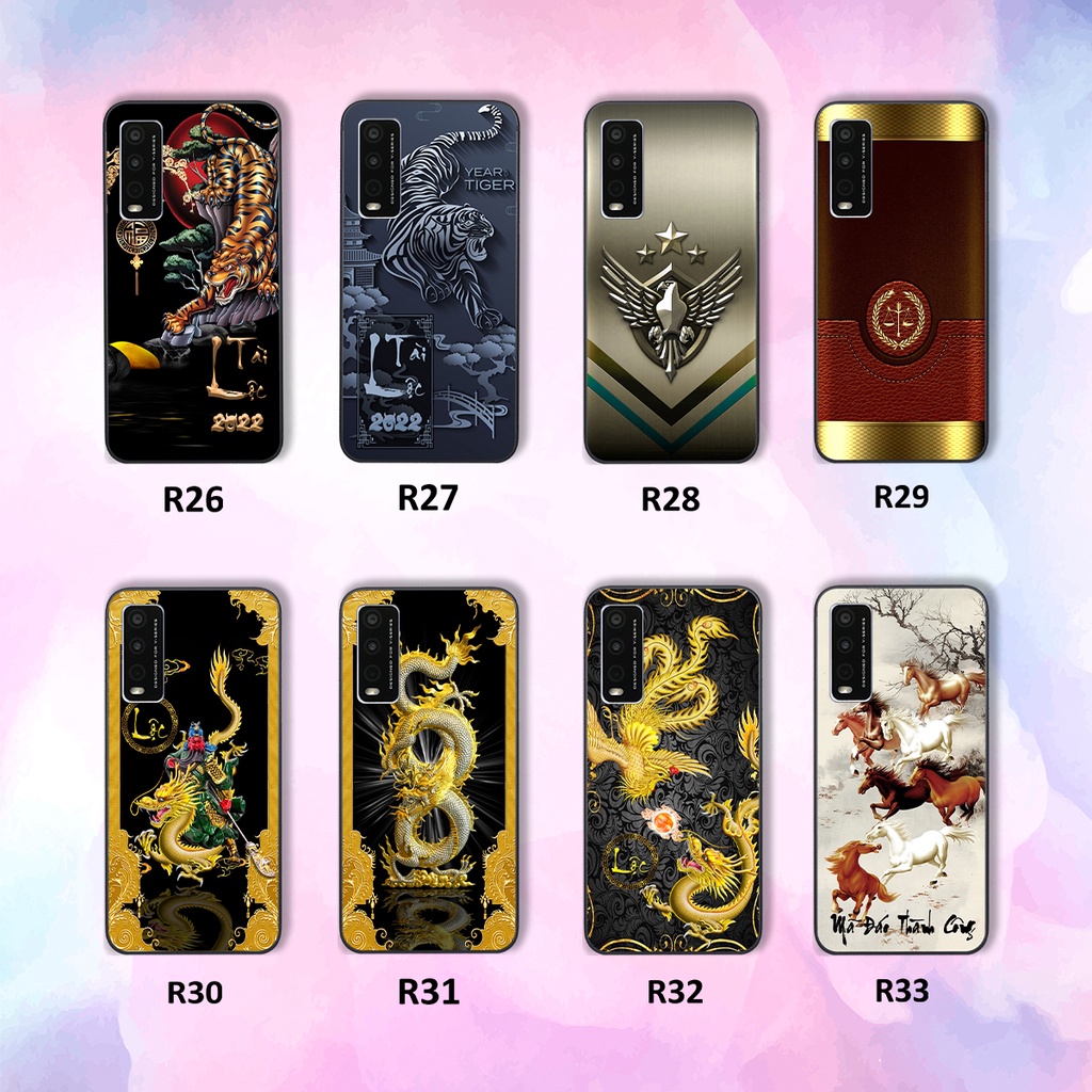 Ốp Vivo Y20 in hình tài lộc,mã đáo ốp lưng cao cấp chất lượng
