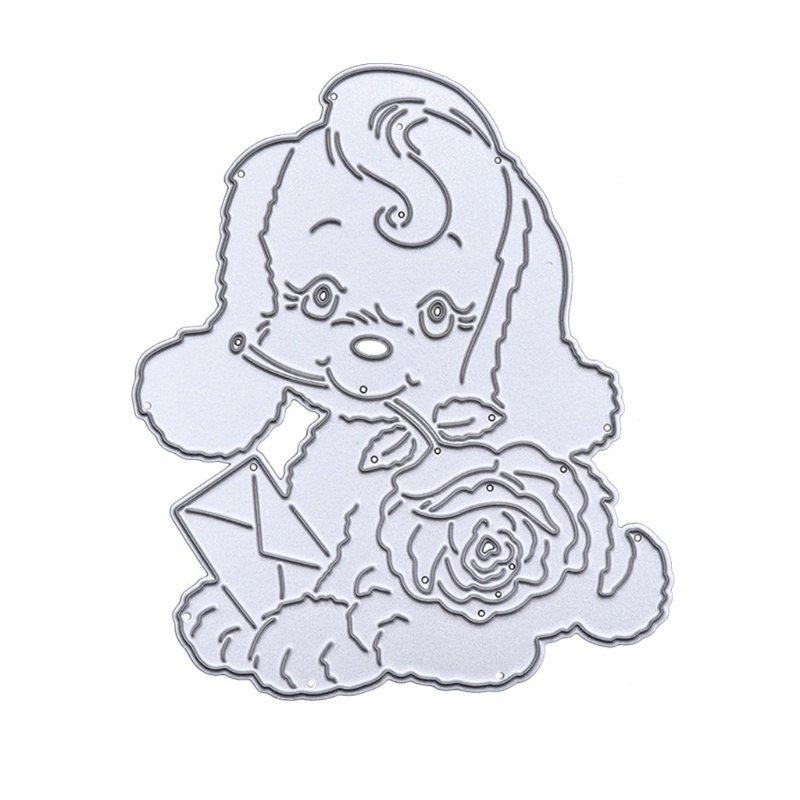 Khuôn Cắt Giấy Kim Loại Hình Chú Chó Đáng Yêu