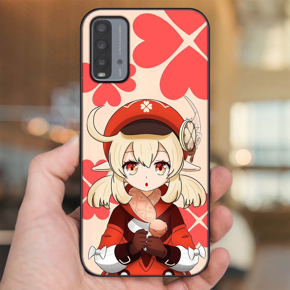 Ốp lưng Xiaomi Redmi 9T viền đen in hình Klee Genshin Impact