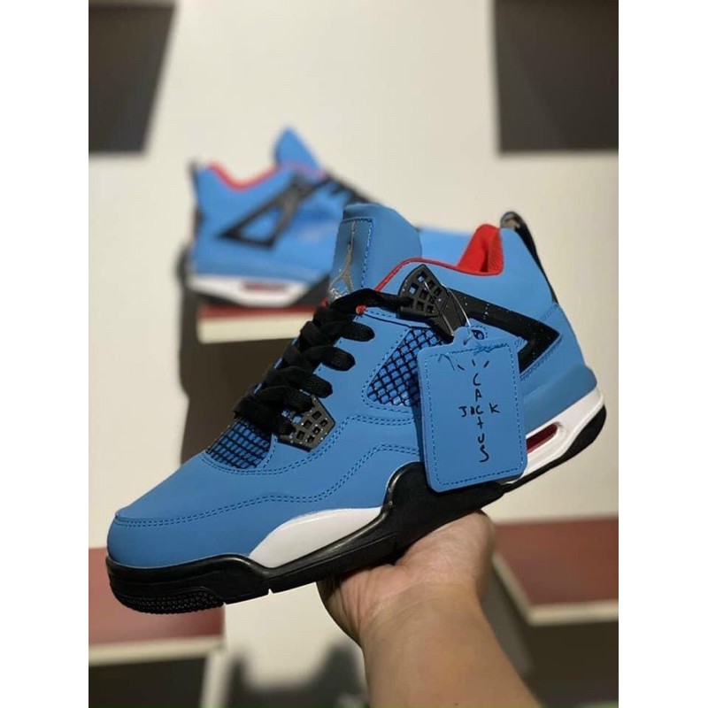 [SneeKeezz] ẢNH THẬT | Giày Thể Thao Jordan 4 Travis scott xanh đen ¹