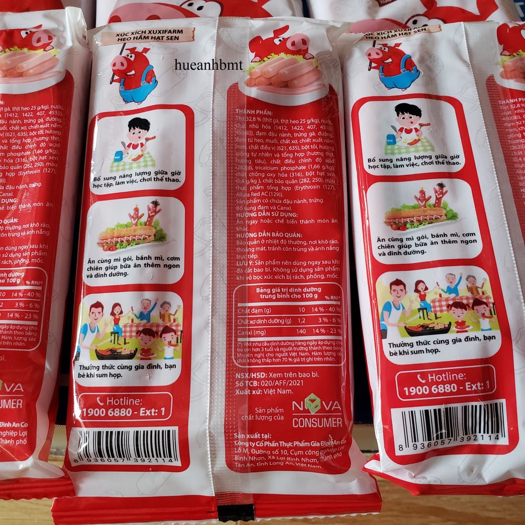 Xúc xích Bé Khoẻ ngon ơi là ngon vị heo hầm 115g