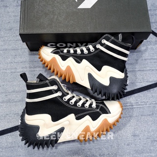 Giày Sneaker Cao Cổ - Converse Run Star Motion - Đen Trắng