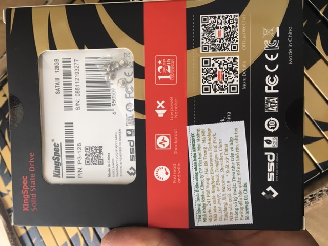 Ổ cứng SSD KINGSPEC 128G Chính Hãng MAI HOÀNG | BigBuy360 - bigbuy360.vn