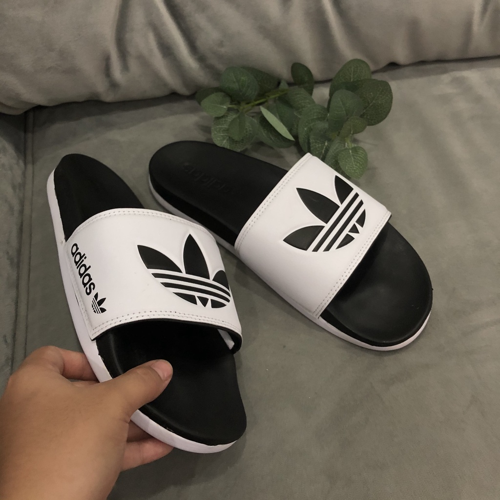 Dép adidas thể thao nam quai trắng có video