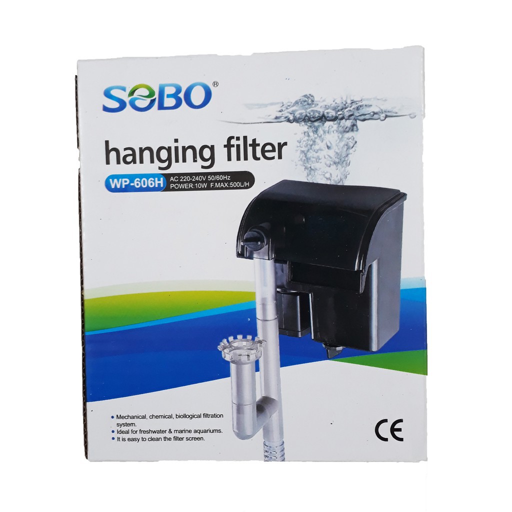Máy Lọc Thác Hồ Cá Sobo/Vipsun WP-606H - Bộ Lọc Treo Dành Cho Bể Cá