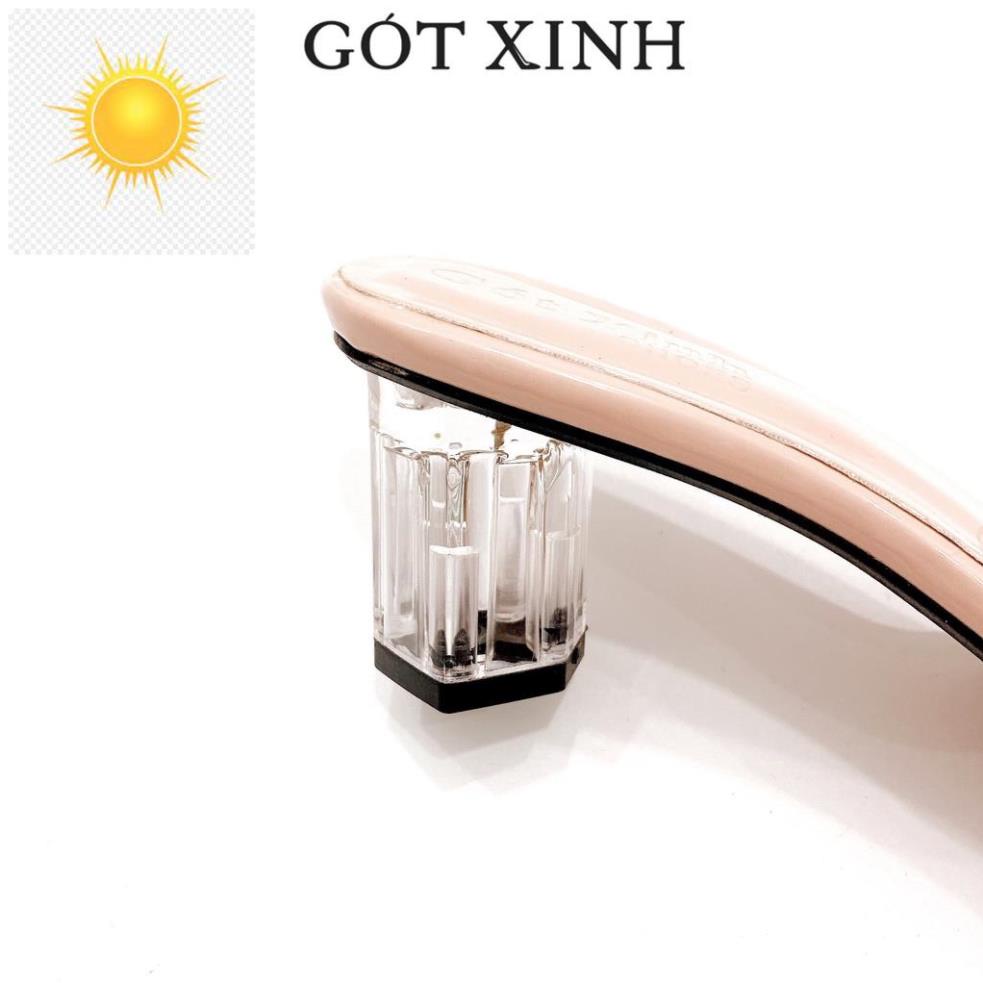 ️🎽 Dép cao gót nữ GÓT XINH GX176 quai mika trong gót mika trong cao 5cm ️🎽