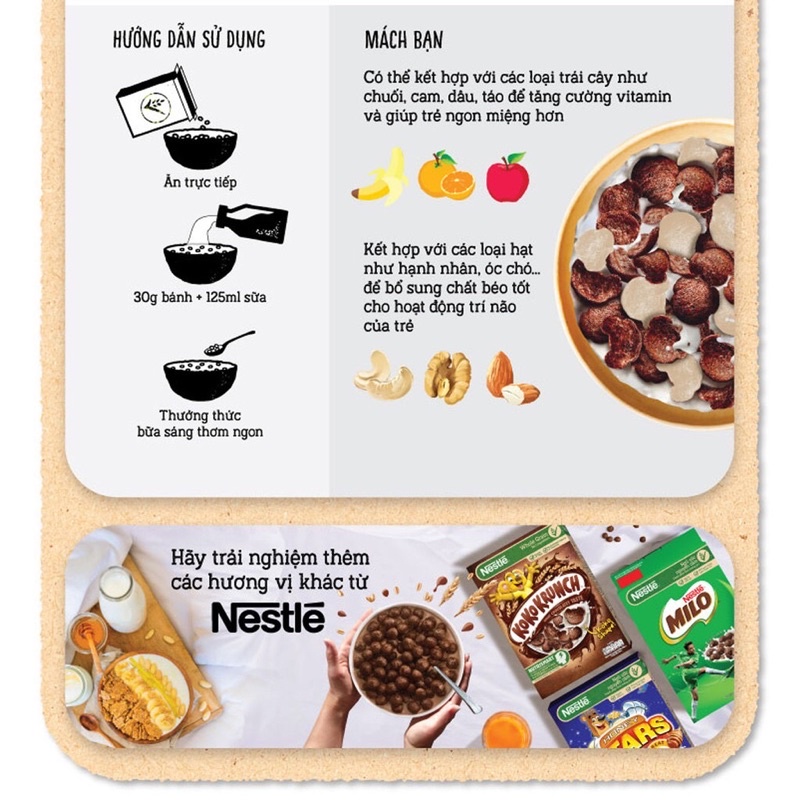 Bánh Ăn Sáng Ngũ Cốc Nestlé Koko Krunch Duo 330G