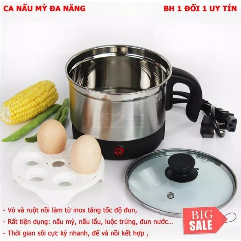 Nồi lẩu mini đa năng. Bảo hành chính hãng 12 tháng, lỗi 1 đổi 1. Tiện dụng cho cả gia đình, văn phòng.