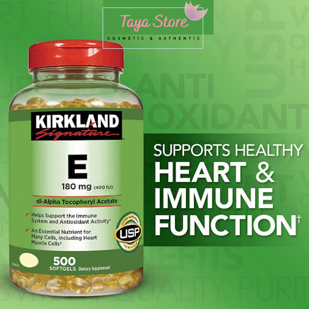 Vitamin E Kirkland 400 IU 500 viên USA