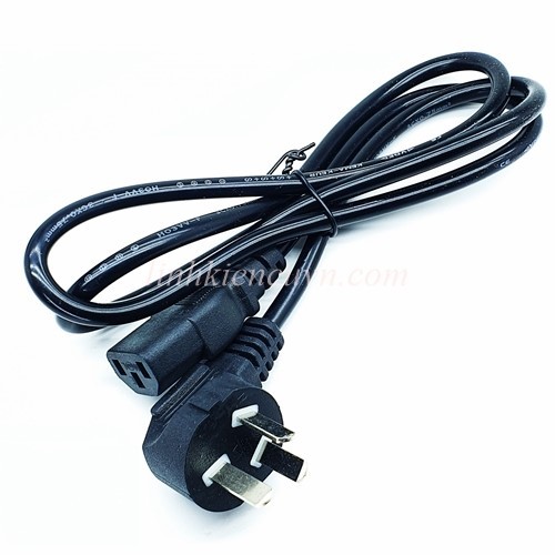 Dây nguồn AC 10A 250VAC 3 chân dây 1.5 mét