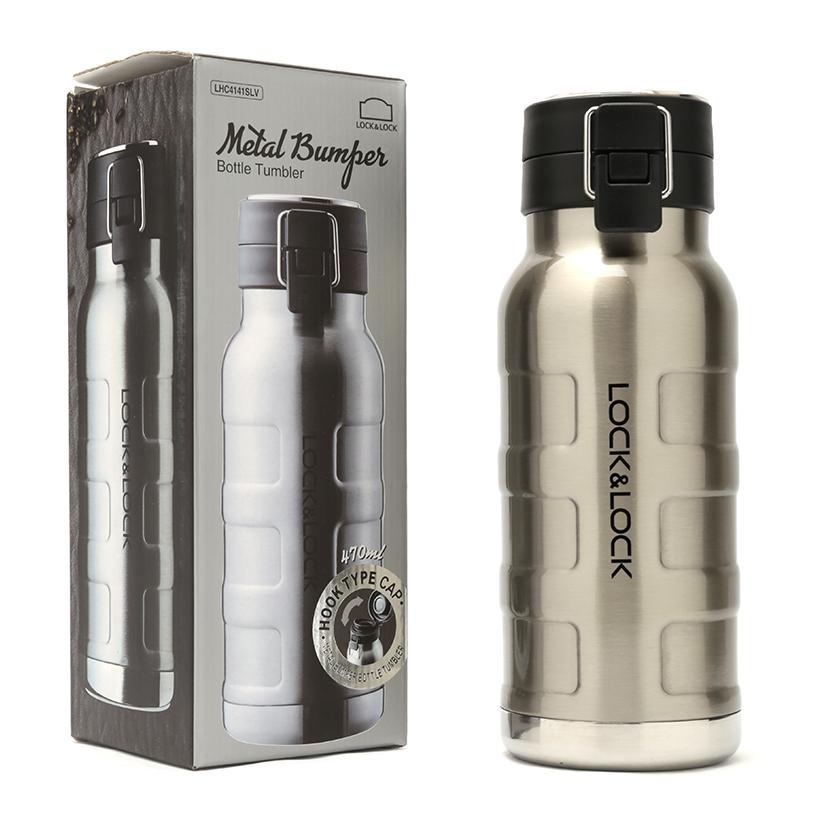 Bình giữ nhiệt LocknLock Metal Bumper Bottle Tumbler LHC4141SLV  - BABYHOPSG