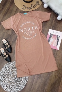Đầm suông dáng dài xẻ tà NORTH