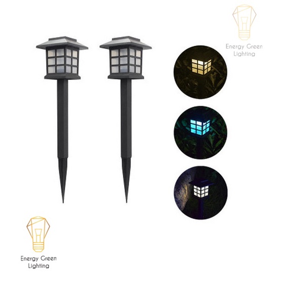 Combo Bộ Energy Green Lighting 3 Đèn Sân Vườn Cắm Cỏ Ô Vuông Năng Lượng Mặt Trời - MT28 - chiếu sáng decor không gian mở