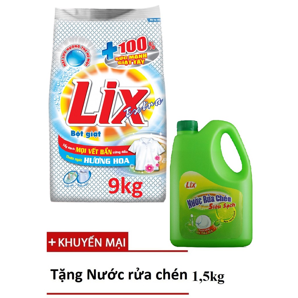 BỘT GIẶT LIX EXTRA 9KG