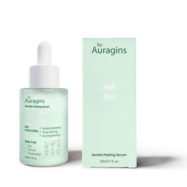 Tinh Chất Tẩy Tế Bào Chết The Auragins 7.5% AHA + 0.5% BHA Gentle Peeling
