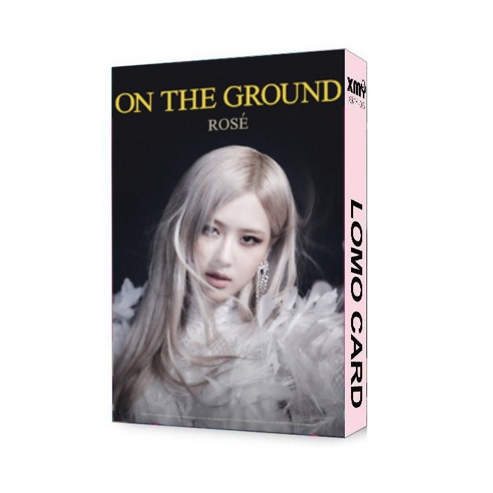 Hộp ảnh lomo 30 tấm Rose Blackpink MV On The Ground mẫu mới nhất