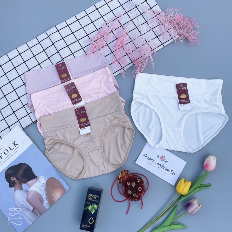 Quần lót cạp cao kèm gen vải su lạnh 939 (40-55kg vừa)