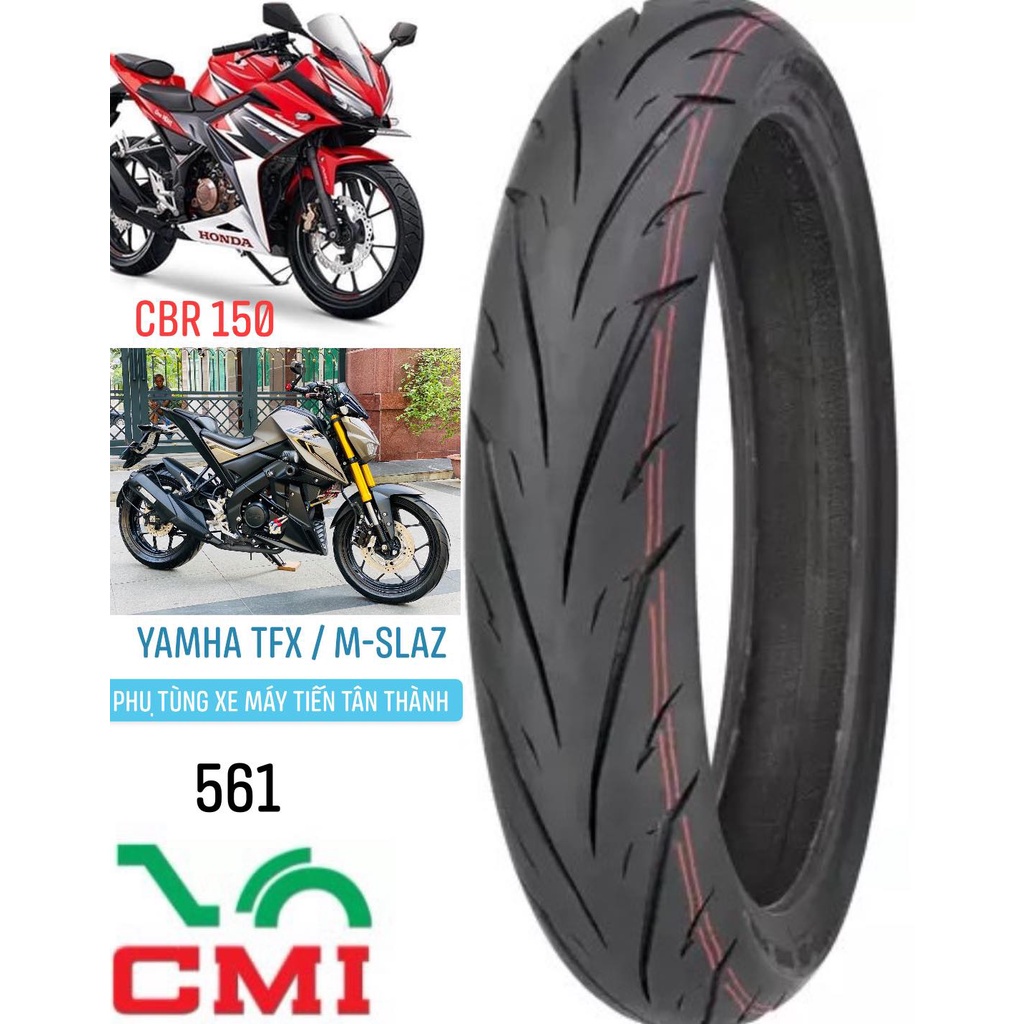 VỎ LỐP YAMAHA FZ150 / M-SLAZ / TFX / CBR150 (110/80-17 &amp; 130/70-17) CMI_561 cameltire_fast