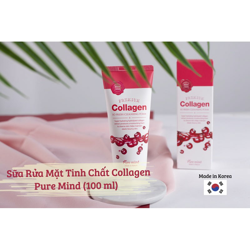 Sữa Rửa Mặt Sạch Sâu Từ Thiên Nhiên Pure Mind So Fresh Cleansing Foam 100ml - Hàn Quốc Chính Hãng