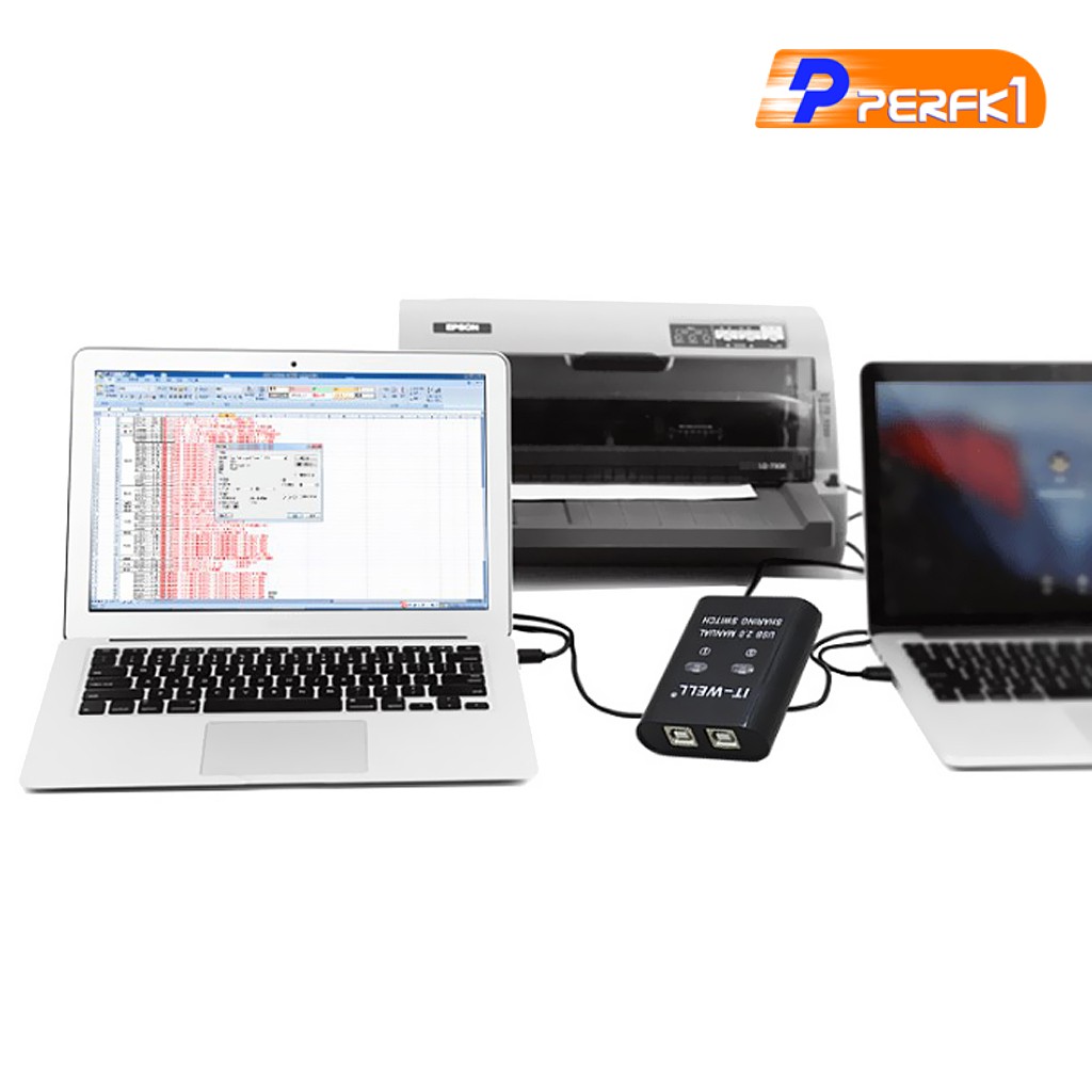Công Tắc Chia 2 Cổng USB KVM Swtiches Cho Máy In / Máy Tính