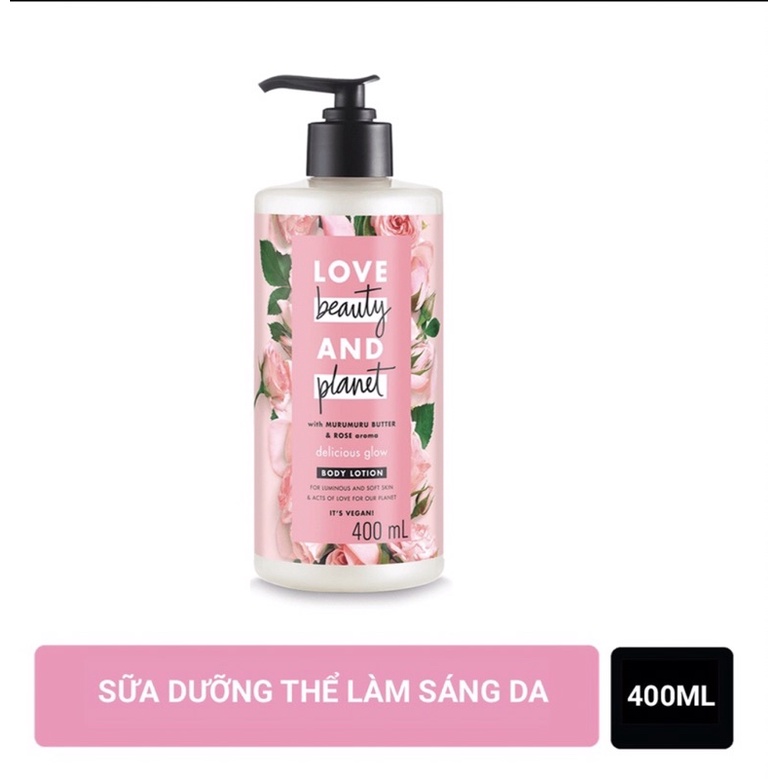 Sữa dưỡng thể body lotion Love Beauty And Planet làm sáng da, cấp nước và thư giãn tinh thần