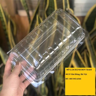 Combo 10 Hộp nhựa H53 đựng bánh gato, bánh bao