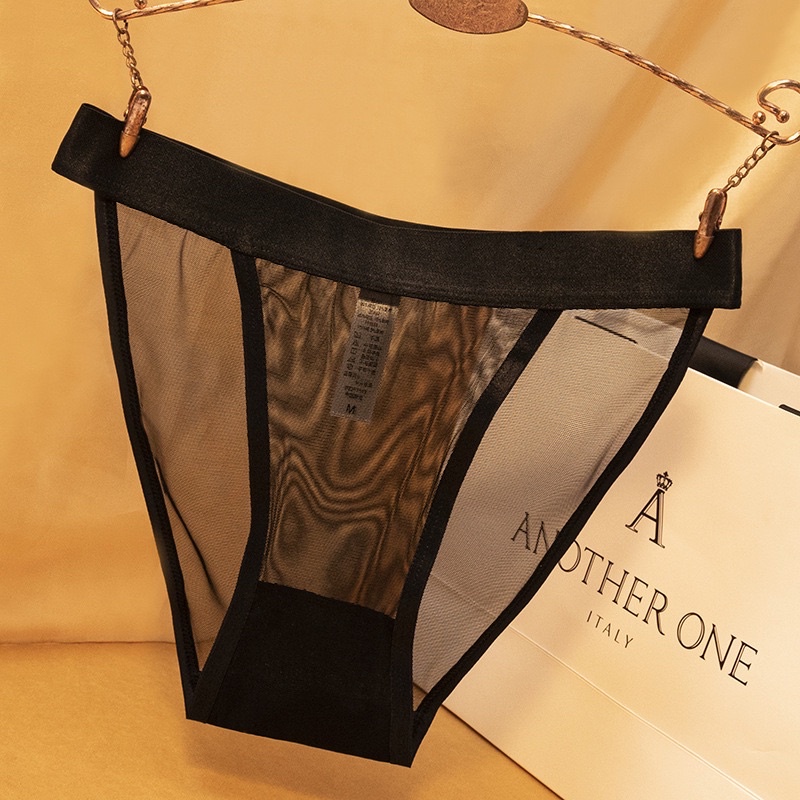 Quần lót nữ ren sexy xuyên thấu gợi cảm kháng khuẩn lưng cao bigsize