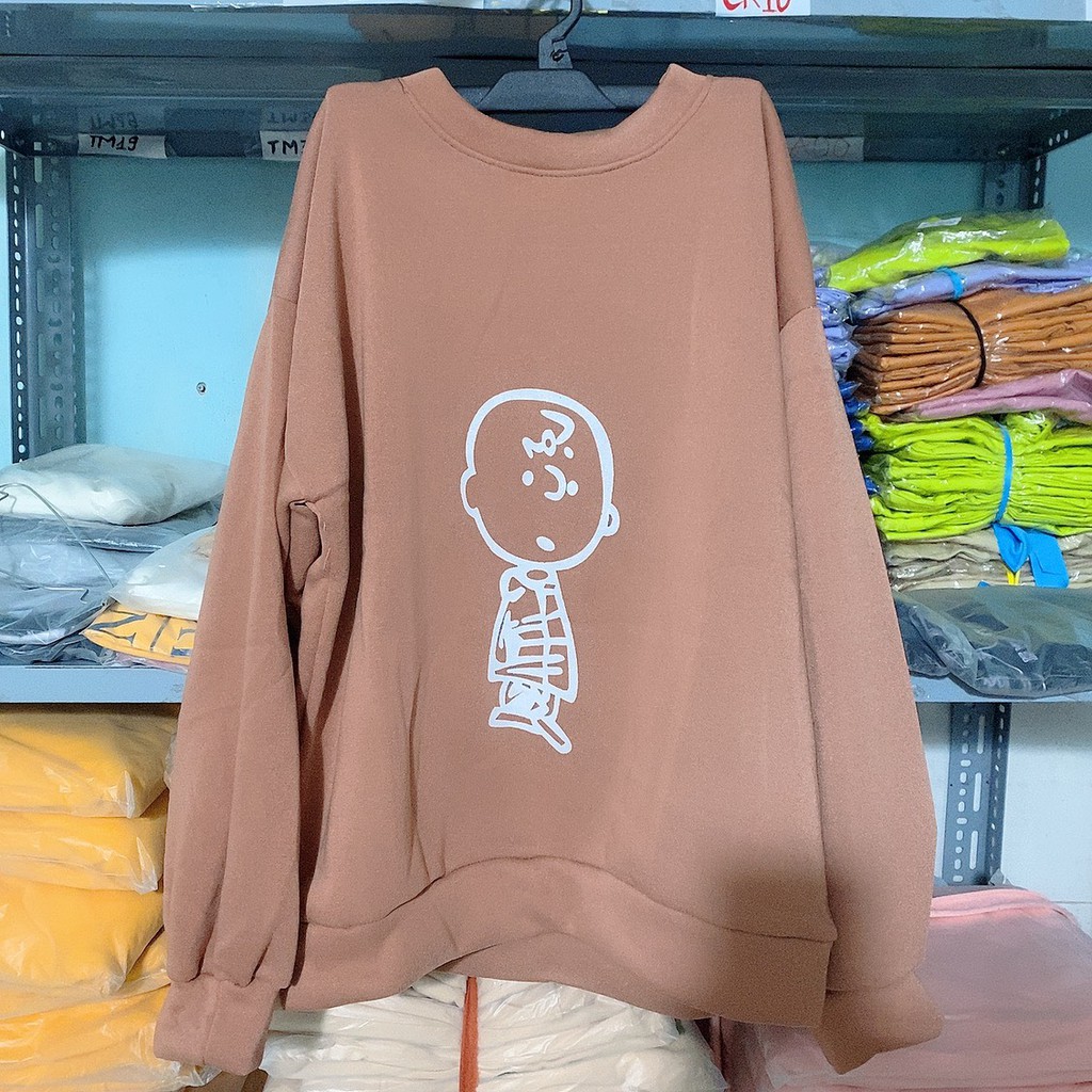 ‼️[VIDEO THẬT Áo Nỉ Bông Tay Dài Form Rộng Unisex - TM05 | BigBuy360 - bigbuy360.vn