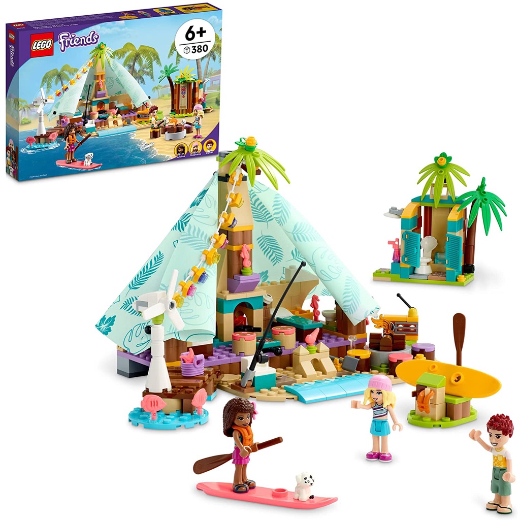 Đồ chơi LEGO Friends Lều cắm trại bãi biển mã  41700