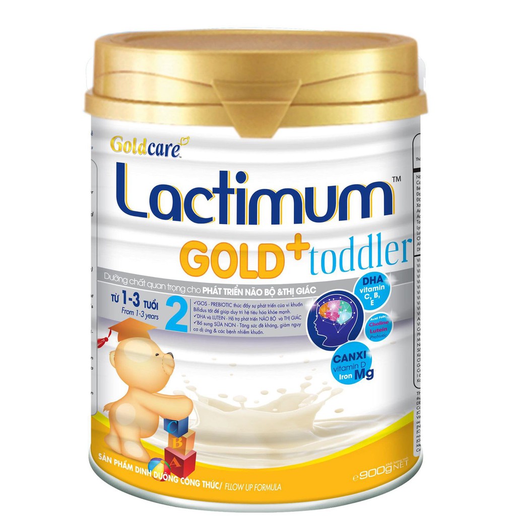 Goldcare Lactimum Gold + Newborn 2: 1 – 3 tuổi (900 gam)