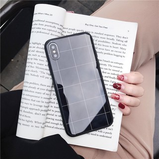 [ FREESHIP TỪ 50K TOÀN QUỐC ] Ốp lưng Iphone mặt kính trơn, caro