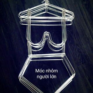 Combo 20 cái Móc nhôm Treo Đầm, Phối Set Bộ có ngực