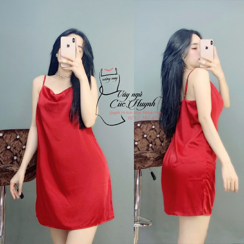 Váy ngủ nữ 💖 FREESHIP 💖 Váy ngủ cao cấp loại tốt - Đầm ngủ 2 dây thiết kế cổ đổ quyến rũ có đủ màu, đủ size | BigBuy360 - bigbuy360.vn