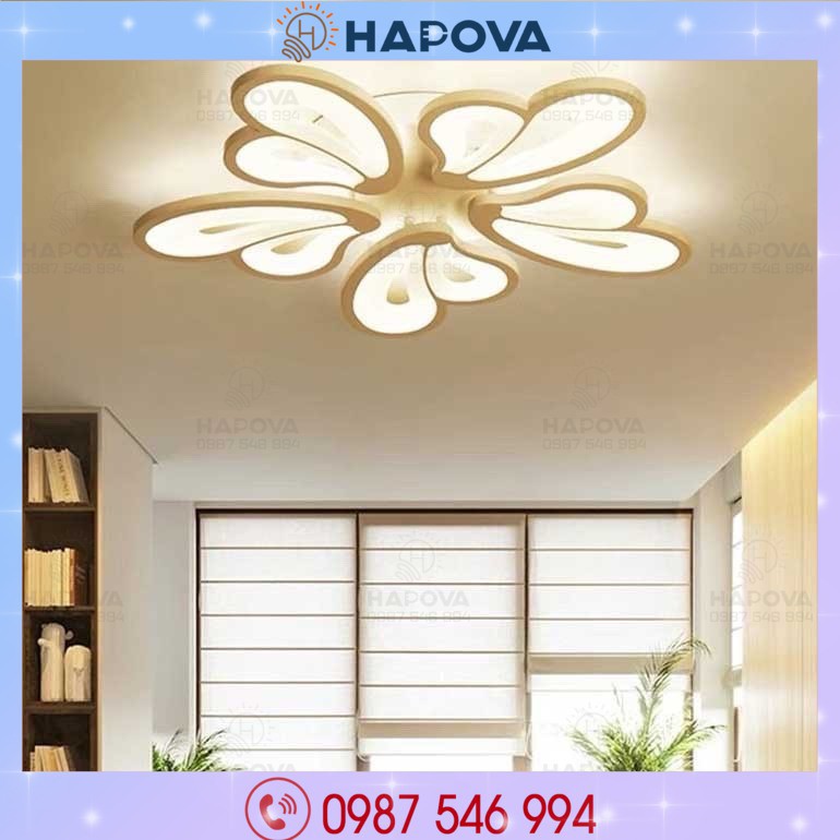 Đèn ốp trần trang trí HAPOVA BIRAN 5 cánh OT 2080