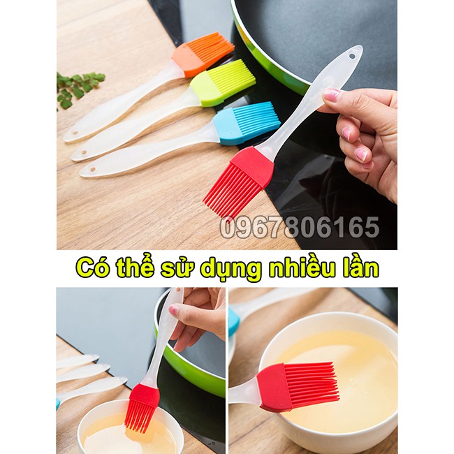 Chổi quét dầu ướp gia vị bằng silicone, dụng cụ nhà bếp đa năng