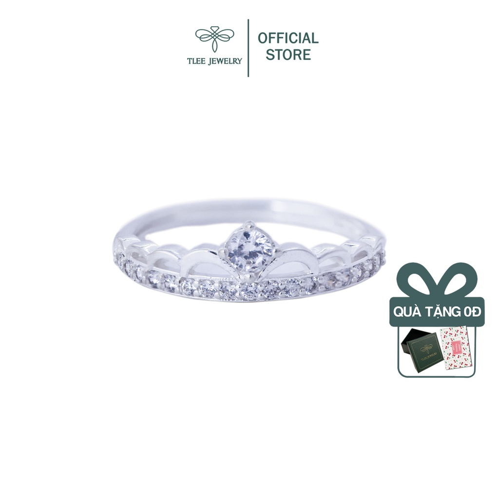 Nhẫn bạc nữ TLEE vương miện nữ hoàng sang trọng TleeJewelry A0128