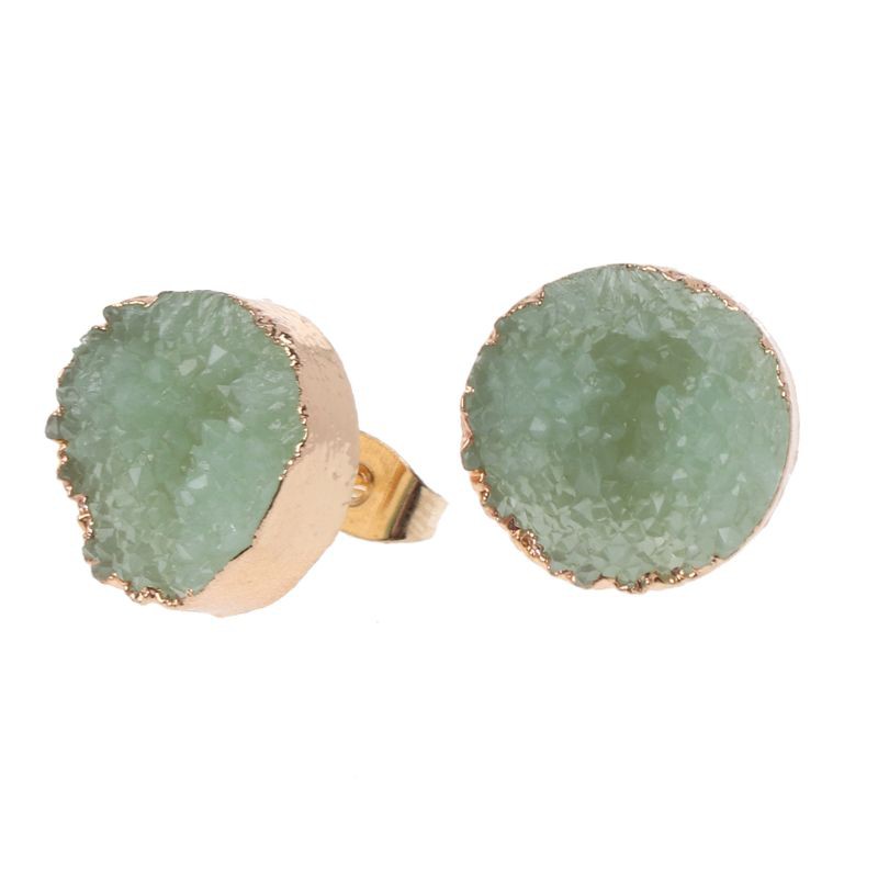 Đôi khuyên tai đính đá tự nhiên thời trang cho nữ