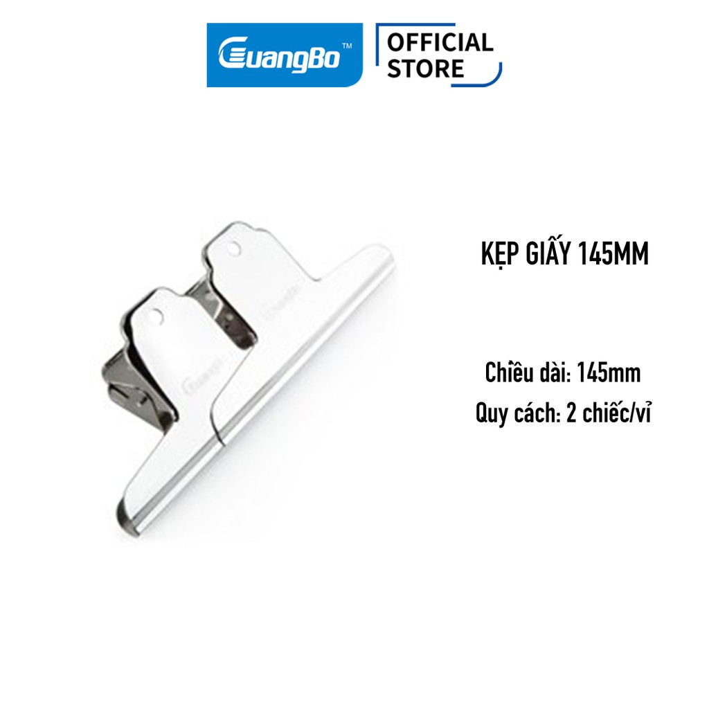 Vỉ 2 kẹp bướm inox 145 mm Guangbo PJ5211