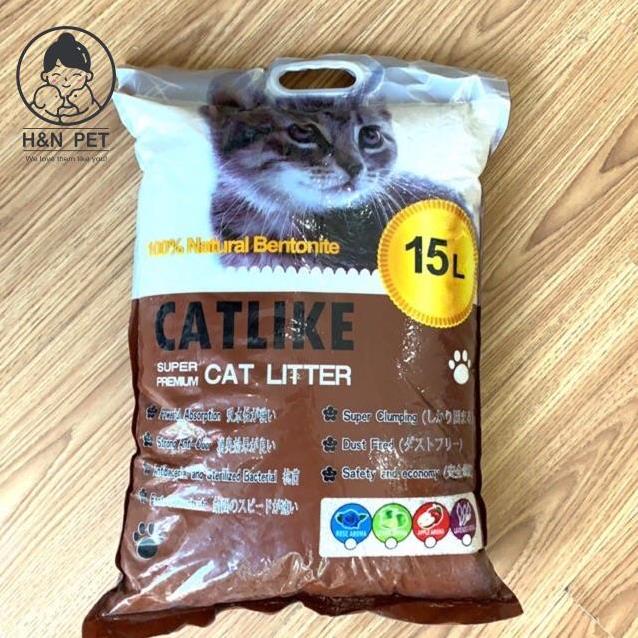 Cát vệ sinh cho mèo - CatLike 15lit mùi cafe giá siêu rẻ H&amp;N PET