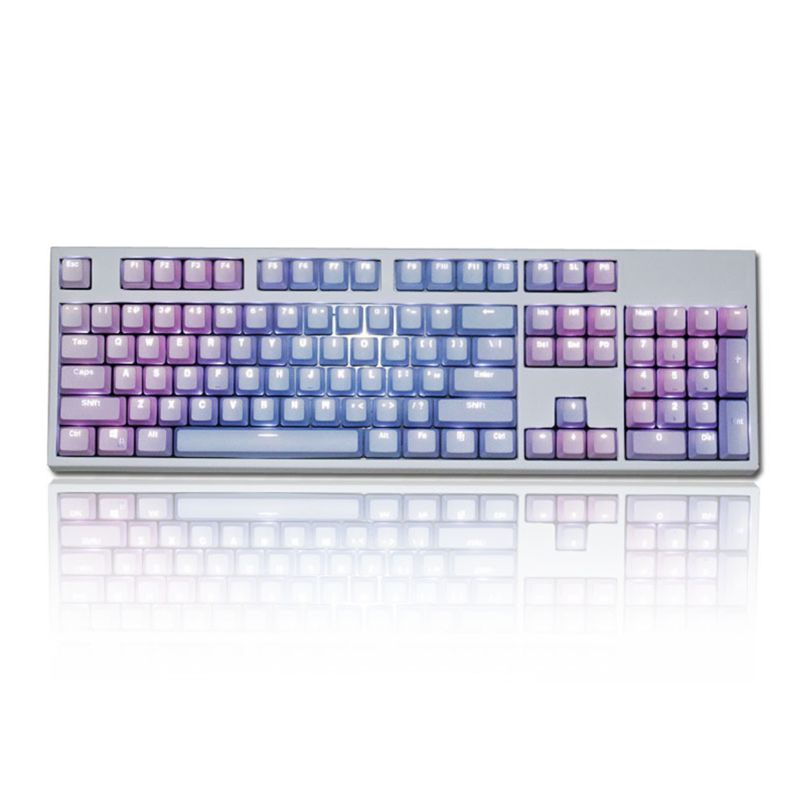 1 Bộ Nút Bàn Phím Thay Thế PBT 87 104 108 Trong Suốt In Chữ Cho Bàn Phím Cơ