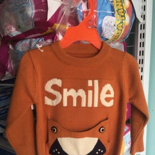 Áo len smile chui đầu bé trai