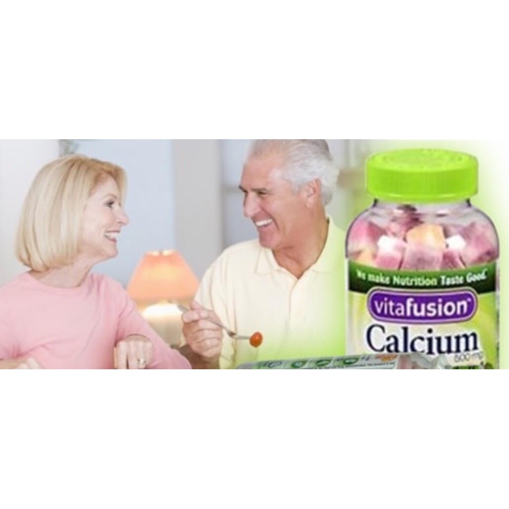 Kẹo dẻo bổ sung Canxi Vitafusion Calcium 500mg 100 viên