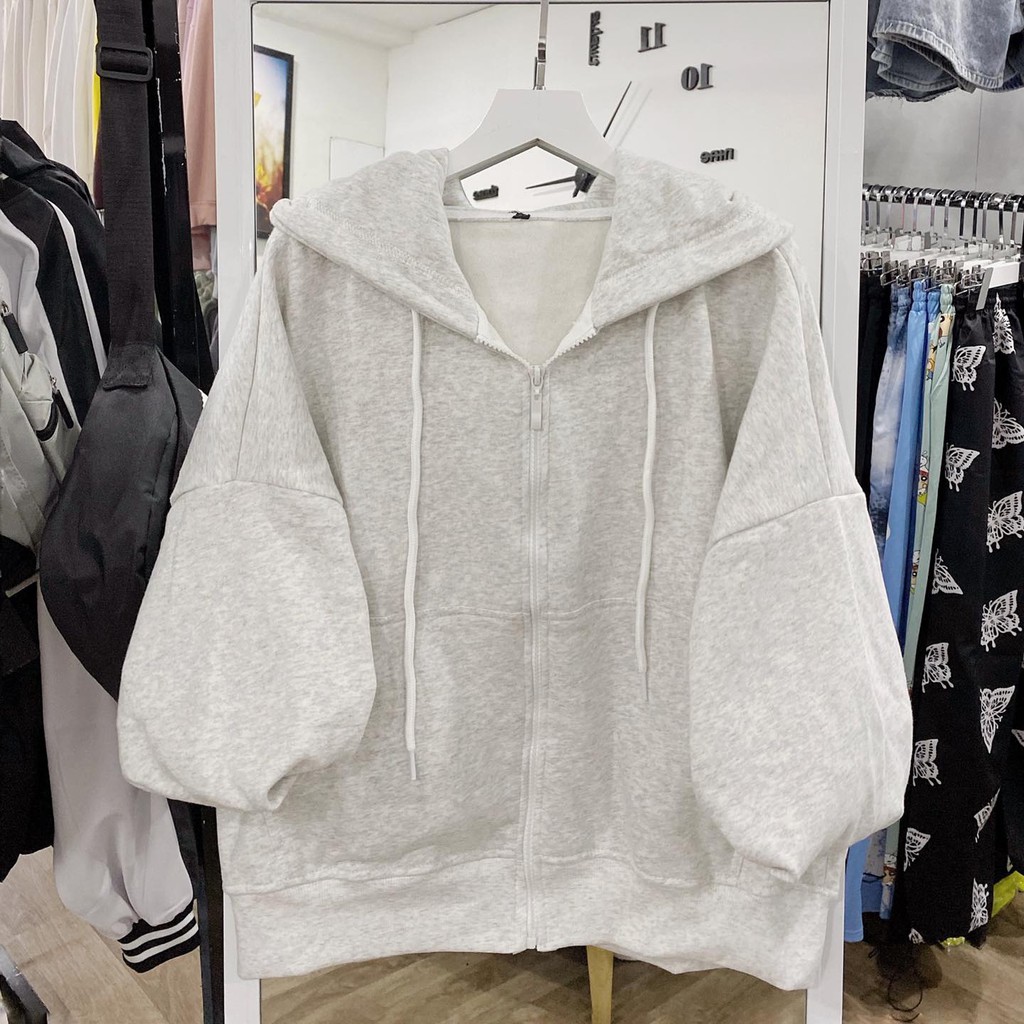 Áo Khoác Nỉ Kéo Khóa Trơn (Đủ Màu) | BigBuy360 - bigbuy360.vn