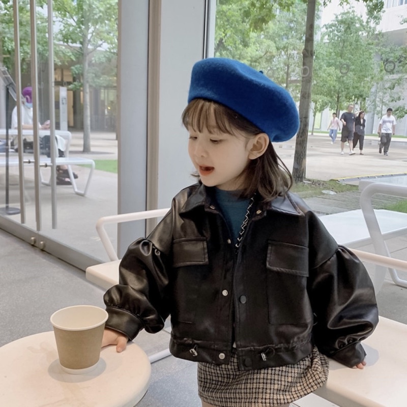 ÁO KHOÁC DA BÉ GÁI XINH XẮN SÀNH ĐIỆU