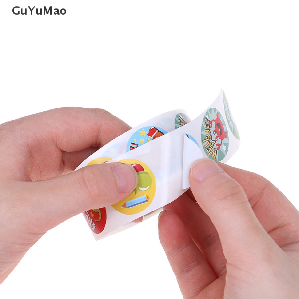 Cuộn 500 Miếng Dán Khen Thưởng Hình Động Vật Dễ Thương Cho Bé
