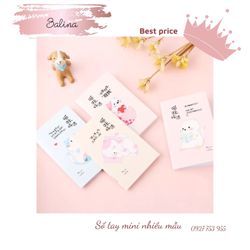 Sổ tay mini ghi chú siêu tiện lợi, sổ tay tặng khách cho các shop giá rẻ