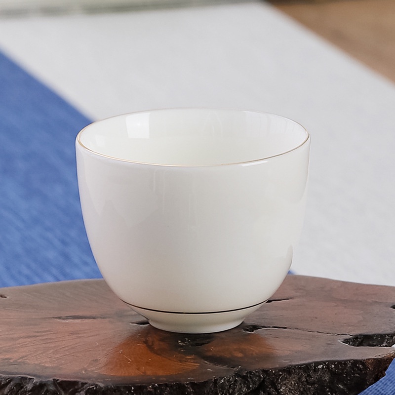 Chén Uống Trà Sứ Bạch Định Thấu Quang Cảnh Đức Trấn
