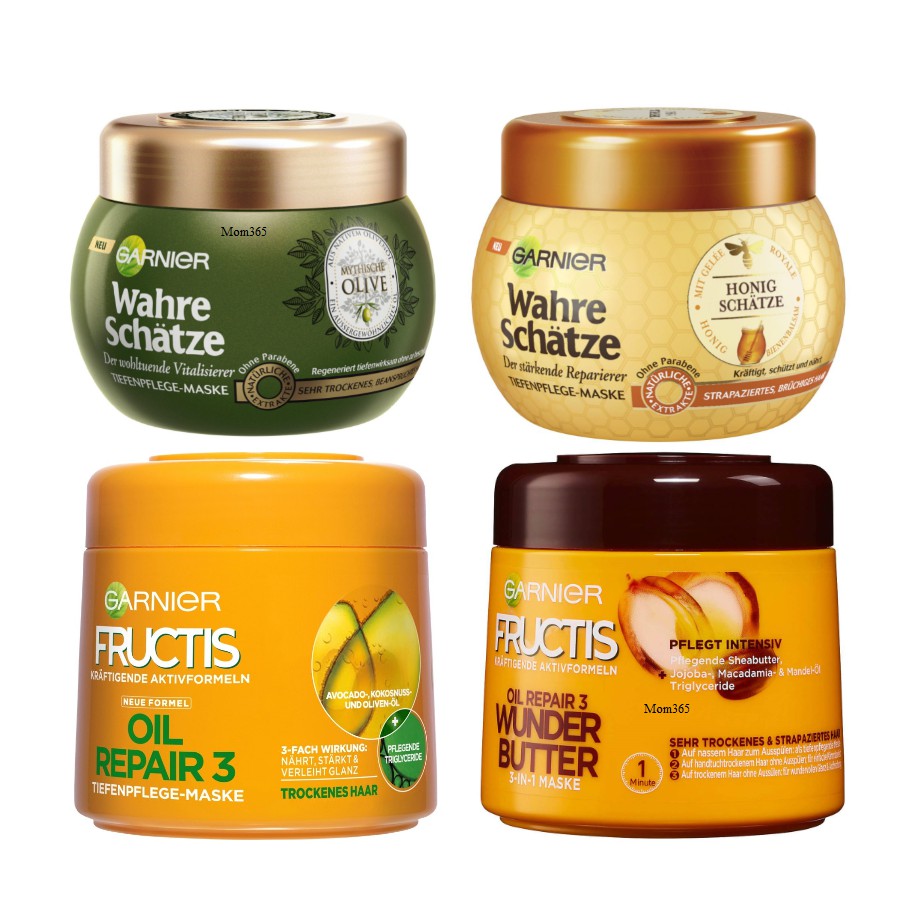 Kem ủ tóc Garnier Wahre schatze, Garnier Fructis Đức 300ML