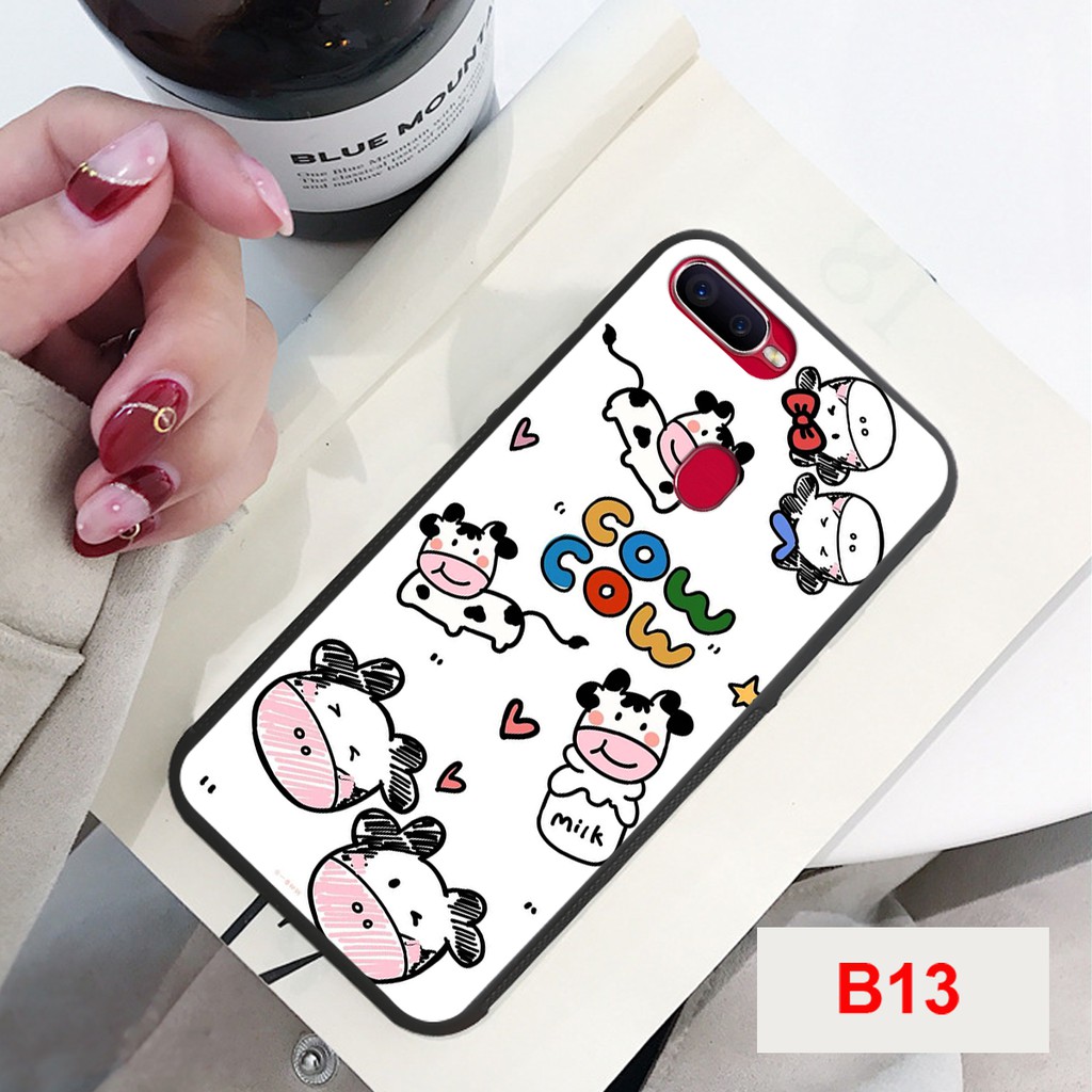 ỐP LƯNG OPPO A5S/A7/A12/F9 BỀN ĐẸP-CHẤT LƯỢNG CAO IN HÌNH BÒ SỮA